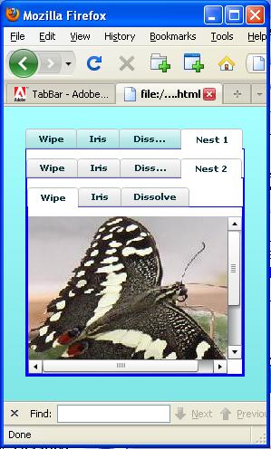 Nested TabNavigator containers.