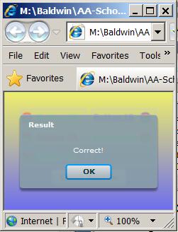 Result when either radio button 3A or 2B is selected.